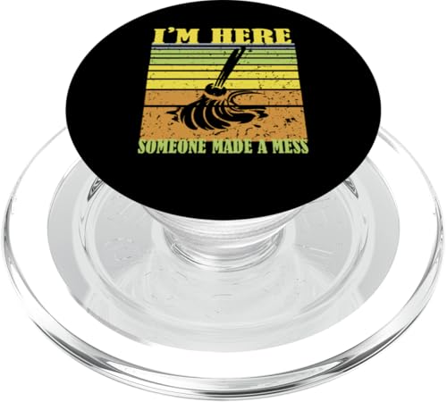 I'm Here Because Someone Made A Mess - Hausmeisterschätzung PopSockets PopGrip für MagSafe I'm Here Because Someone Made A Mess - Hausmeisterschätzung PopSockets PopGrip für MagSafe von Janitor Appreciation Funny Back To School Design