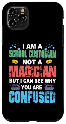Ich bin Schulwärter, kein Zauberer, Hausmeister, Wertschätzung Hülle für iPhone 11 Pro Max Ich bin Schulwärter, kein Zauberer, Hausmeister, Wertschätzung Hülle für iPhone 11 Pro Max von Janitor Appreciation Funny Back To School Design