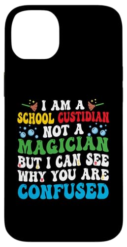 Ich bin Schulwärter, kein Zauberer, Hausmeister, Wertschätzung Hülle für iPhone 14 Plus von Janitor Appreciation Funny Back To School Design