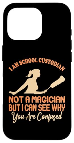 Ich bin Schulwärter, kein Zauberer, Hausmeister, Wertschätzung Hülle für iPhone 16 Pro Ich bin Schulwärter, kein Zauberer, Hausmeister, Wertschätzung Hülle für iPhone 16 Pro von Janitor Appreciation Funny Back To School Design