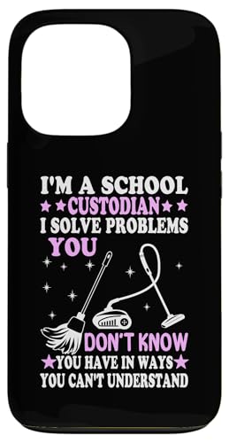 Ich bin Schulwärter Ich löse Probleme, Wertschätzung des Hausmeisters Hülle für iPhone 13 Pro Ich bin Schulwärter Ich löse Probleme, Wertschätzung des Hausmeisters Hülle für iPhone 13 Pro von Janitor Appreciation Funny Back To School Design