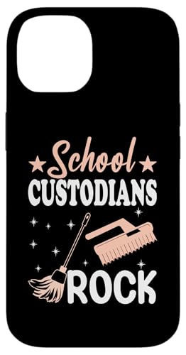 School Custodians Rock Back To School – Hausmeisterschätzung Hülle für iPhone 14 von Janitor Appreciation Funny Back To School Design