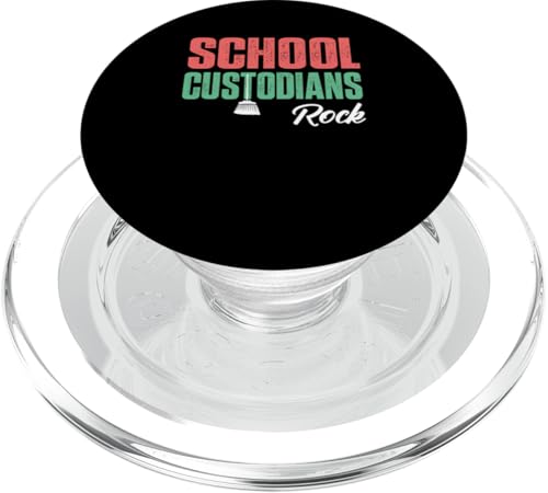 School Custodians Rock Back To School – Hausmeisterschätzung PopSockets PopGrip für MagSafe von Janitor Appreciation Funny Back To School Design