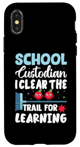 Schulwärter macht den Weg frei, um Hausmeister zu lernen, lustig Hülle für iPhone X/XS Schulwärter macht den Weg frei, um Hausmeister zu lernen, lustig Hülle für iPhone X/XS von Janitor Appreciation Funny Back To School Design