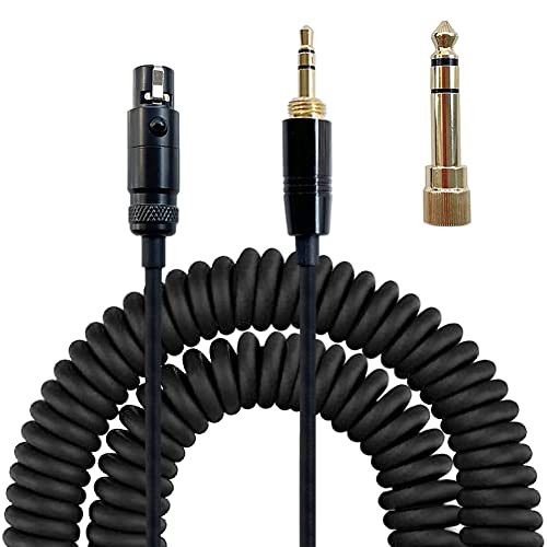 Janjunsi Ersatzfederverbindungs Kabel Kompatibel mit AKG Q701/K712/K702/K271S/Pioneer HDJ-2000/HDJ-2000MK ll/H118 Kopfhörer - mit 6.35MM Adapter von Janjunsi