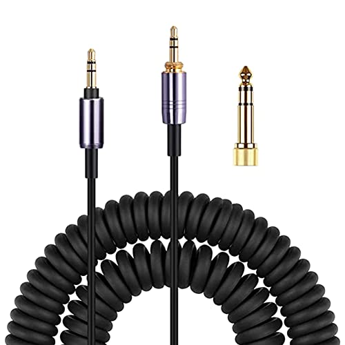 Janjunsi Kopfhörer Audio Kabel Kompatibel mit Sony WH-1000XM3 XM2 XM4/XM5/H900N H800 / MSR7 SR5 Kopfhörer - Feder Verlängerungs Kabel von Janjunsi