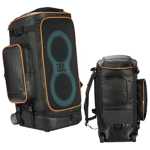 Janjunsi Taschen für JBL Partybox Stage 320/Partybox 310 Tragbarer Party-Lautsprecher, Draußen Reisetasche Aufbewahrungstasche Schützende Tragetasche Rucksäcke Schwarz von Janjunsi