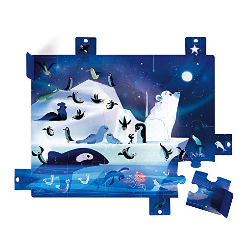 Janod - Surprise Puzzle 20 Pieces - Under the Stars - From 2 Years Old, J02688 von Janod
