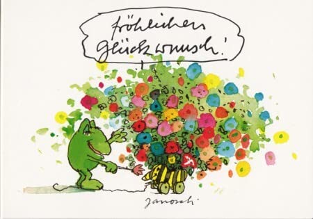 Janosch Postkarte Fröhlichen Glückwunsch von Janosch