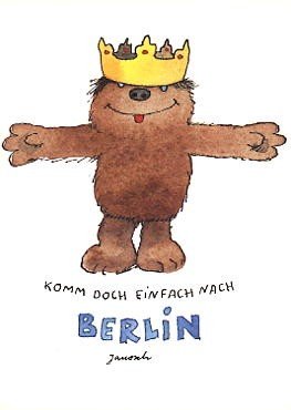 Janosch Postkarte Komm nach Berlin von Janosch