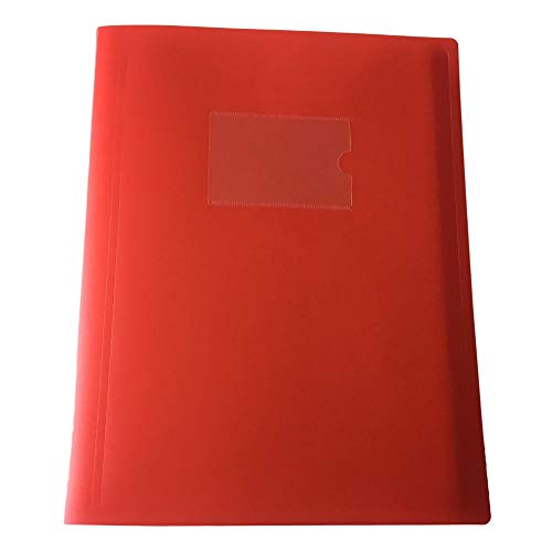 Janrax Präsentationsmappe, flexibler Einband, A4 20 Pockets rot von Janrax
