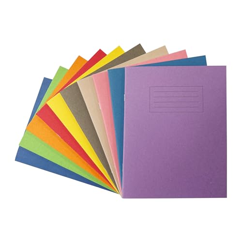 Janrax Schulhefte, 22,9 x 17,8 cm, 80 Seiten, fein liniert, mit Rand, WF-Papier mit 225 g/m² Manila-Einband, 10 Stück Janrax Schulhefte, 22,9 x 17,8 cm, 80 Seiten, fein liniert, mit Rand, WF-Papier mit 225 g/m² Manila-Einband, 10 Stück von Janrax