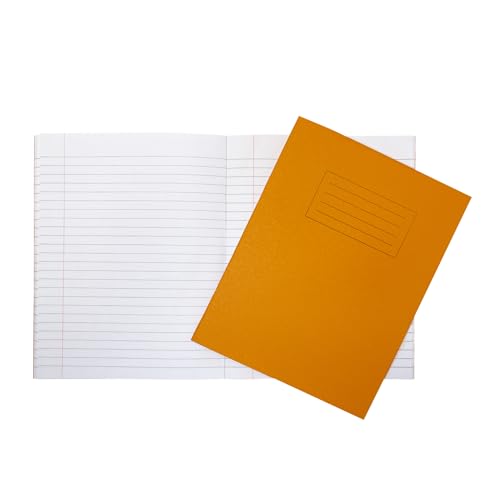 Janrax Schulhefte, 22,9 x 17,8 cm, 80 Seiten, fein liniert, mit Rand, WF-Papier mit 225 g/m² Manila-Einband, Orange, 10 Stück Janrax Schulhefte, 22,9 x 17,8 cm, 80 Seiten, fein liniert, mit Rand, WF-Papier mit 225 g/m² Manila-Einband, Orange, 10 Stück von Janrax