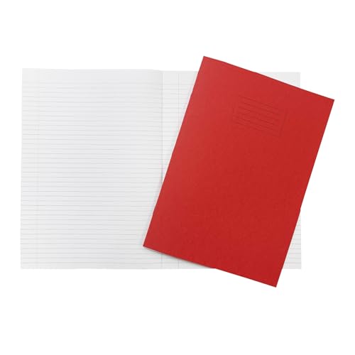 Janrax Schulhefte, A4+, 48 Seiten, fein liniert mit Rand, WF-Papier mit 225 g/m², Manila-Einband, 240 x 340 mm, Rot, 10 Stück Janrax Schulhefte, A4+, 48 Seiten, fein liniert mit Rand, WF-Papier mit 225 g/m², Manila-Einband, 240 x 340 mm, Rot, 10 Stück von Janrax