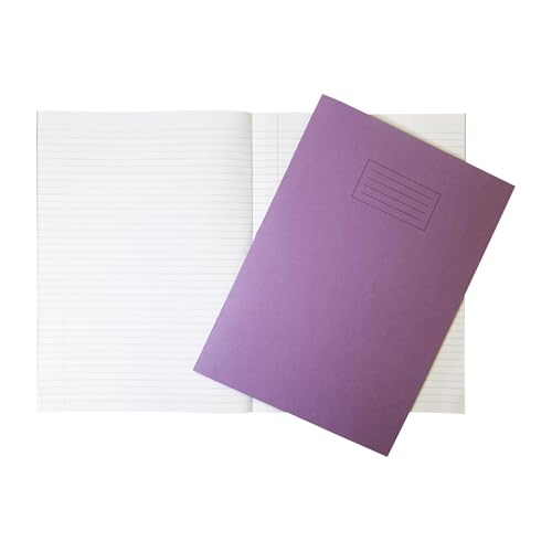 Janrax Schulhefte, A4+, 48 Seiten, fein liniert und Rand, WF-Papier mit 225 g/m² Manila-Einband, 240 x 340 mm, Violett, 10 Stück Janrax Schulhefte, A4+, 48 Seiten, fein liniert und Rand, WF-Papier mit 225 g/m² Manila-Einband, 240 x 340 mm, Violett, 10 Stück von Janrax
