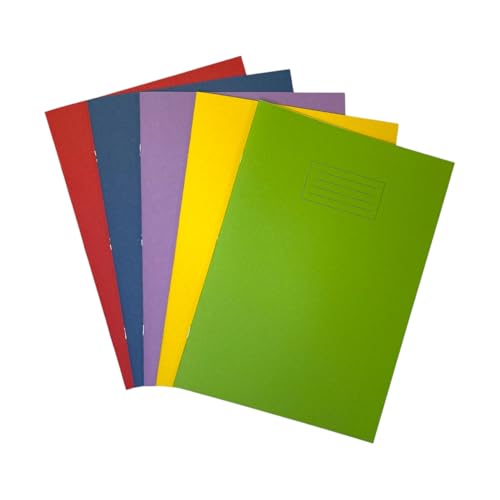Janrax Schulhefte, A4+, sortiert, 48 Seiten, fein liniert und Rand, WF-Papier mit 225 g/m² Manila-Einband, 240 x 340 mm, 10 Stück Janrax Schulhefte, A4+, sortiert, 48 Seiten, fein liniert und Rand, WF-Papier mit 225 g/m² Manila-Einband, 240 x 340 mm, 10 Stück von Janrax