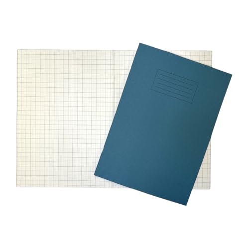 Janrax Schulhefte, A4, 80 Seiten, 10 mm, kariert, WF-Papier mit 225 g/m² Manila-Einband, Blau, 10 Stück Janrax Schulhefte, A4, 80 Seiten, 10 mm, kariert, WF-Papier mit 225 g/m² Manila-Einband, Blau, 10 Stück von Janrax