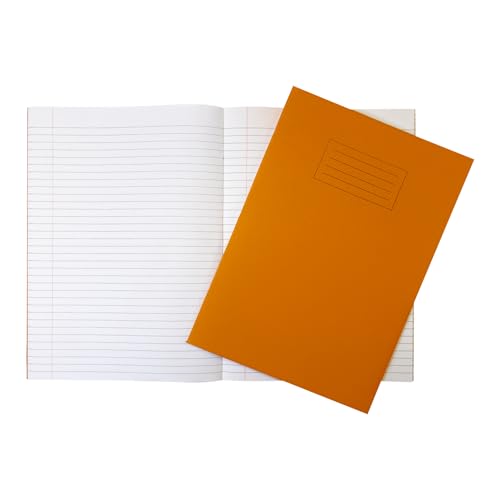 Janrax Schulhefte, A4, 80 Seiten, fein liniert, mit Rand, WF-Papier mit 225 g/m² Manila-Einband, Orange, 10 Stück Janrax Schulhefte, A4, 80 Seiten, fein liniert, mit Rand, WF-Papier mit 225 g/m² Manila-Einband, Orange, 10 Stück von Janrax