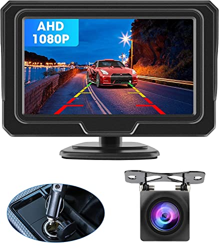 AHD 1080P Auto-Rückfahrkamera-Kit Rückfahrkamera mit 4,3-Zoll-LCD-Monitor für Vans, Super-Nachtsicht IP68 wasserdicht, einfache Installation, DIY-Rückfahranleitung von Jansite