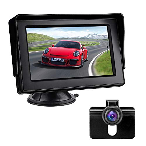 Rückfahrkamera mit Monitor Rückfahrkamera Auto IP68 Wasserdicht Nachtsicht Einparkhilfe System 4.3'' LCD Rückansicht Bildschirm von Jansite