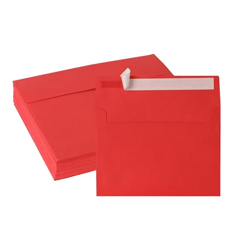 Briefumschläge, Rot, 5,5 x 7,5 cm, 50 Stück von Janvale
