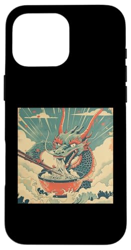 Drache isst Nudelsuppe, Japan, Ramen Hülle für iPhone 16 Pro Max Drache isst Nudelsuppe, Japan, Ramen Hülle für iPhone 16 Pro Max von Japan und Ramen