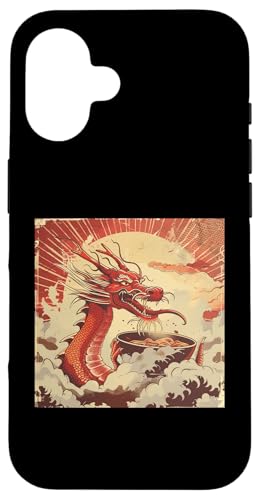 Drache isst Nudelsuppe, Japan, Ramen Hülle für iPhone 16 Drache isst Nudelsuppe, Japan, Ramen Hülle für iPhone 16 von Japan und Ramen