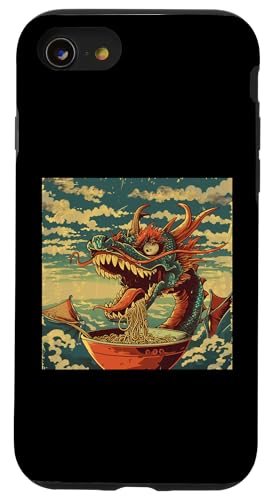 Drache isst Nudelsuppe, Japan, Ramen Hülle für iPhone SE (2020) / 7 / 8 von Japan und Ramen