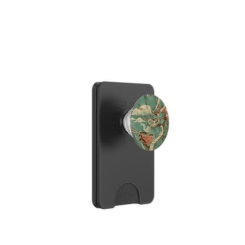 Drache isst Nudelsuppe, Japan, Ramen PopSockets PopWallet für MagSafe von Japan und Ramen