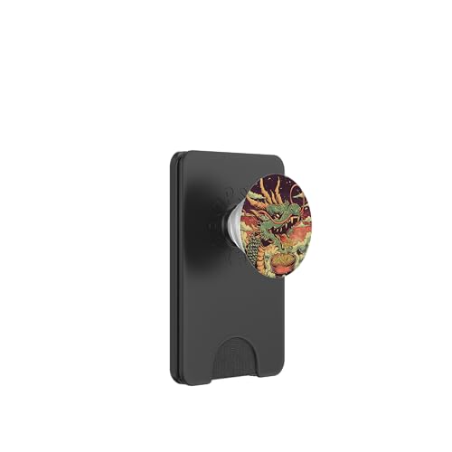 Drache isst Nudelsuppe, Japan, Ramen PopSockets PopWallet für MagSafe von Japan und Ramen