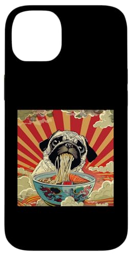 Mops isst Nudelsuppe, Japan, Ramen Hülle für iPhone 14 Plus Mops isst Nudelsuppe, Japan, Ramen Hülle für iPhone 14 Plus von Japan und Ramen