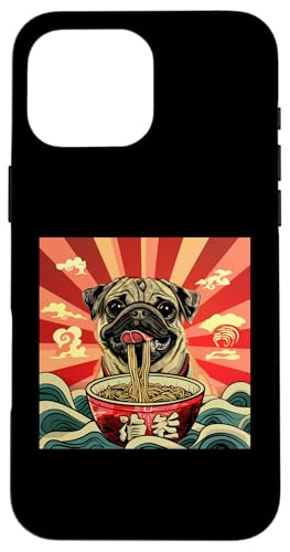 Mops isst Nudelsuppe, Japan, Ramen Hülle für iPhone 16 Pro Max Mops isst Nudelsuppe, Japan, Ramen Hülle für iPhone 16 Pro Max von Japan und Ramen