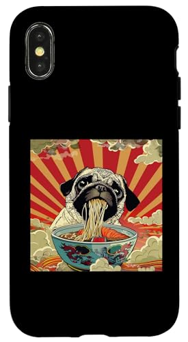 Mops isst Nudelsuppe, Japan, Ramen Hülle für iPhone X/XS Mops isst Nudelsuppe, Japan, Ramen Hülle für iPhone X/XS von Japan und Ramen