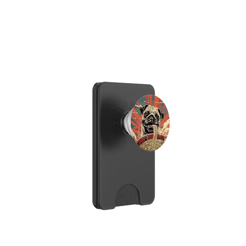 Mops isst Nudelsuppe, Japan, Ramen PopSockets PopWallet für MagSafe Mops isst Nudelsuppe, Japan, Ramen PopSockets PopWallet für MagSafe von Japan und Ramen