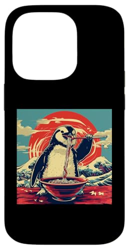 Pinguin isst Nudelsuppe, Japan, Ramen Hülle für iPhone 14 Pro von Japan und Ramen