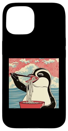 Pinguin isst Nudelsuppe, Japan, Ramen Hülle für iPhone 15 von Japan und Ramen
