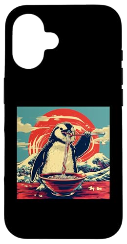 Pinguin isst Nudelsuppe, Japan, Ramen Hülle für iPhone 16 Pinguin isst Nudelsuppe, Japan, Ramen Hülle für iPhone 16 von Japan und Ramen