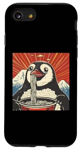 Pinguin isst Nudelsuppe, Japan, Ramen Hülle für iPhone SE (2020) / 7 / 8 von Japan und Ramen
