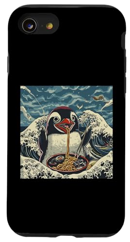 Pinguin isst Nudelsuppe, Japan, Ramen Hülle für iPhone SE (2020) / 7 / 8 von Japan und Ramen