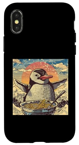 Pinguin isst Nudelsuppe, Japan, Ramen Hülle für iPhone X/XS Pinguin isst Nudelsuppe, Japan, Ramen Hülle für iPhone X/XS von Japan und Ramen
