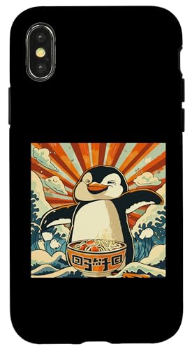 Pinguin isst Nudelsuppe, Japan, Ramen Hülle für iPhone X/XS Pinguin isst Nudelsuppe, Japan, Ramen Hülle für iPhone X/XS von Japan und Ramen