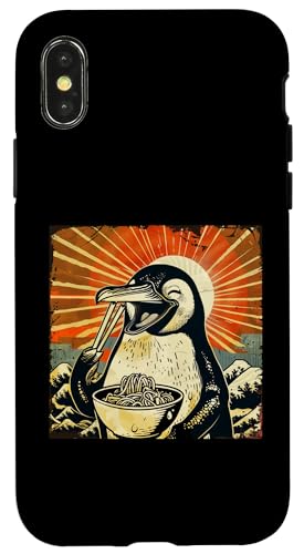 Pinguin isst Nudelsuppe, Japan, Ramen Hülle für iPhone X/XS Pinguin isst Nudelsuppe, Japan, Ramen Hülle für iPhone X/XS von Japan und Ramen