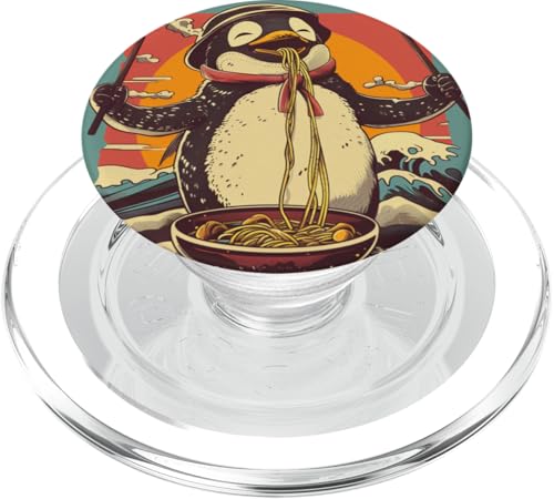 Pinguin isst Nudelsuppe, Japan, Ramen PopSockets PopGrip für MagSafe Pinguin isst Nudelsuppe, Japan, Ramen PopSockets PopGrip für MagSafe von Japan und Ramen