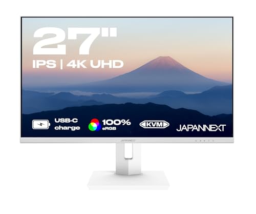 JAPANNEXT PC-Monitor | 27 Zoll | 4K UHD | IPS-Panel | Neigung verstellbar | Portrait Modus | Power Delivery über USB-C | Blaulichtfilter | G-Sync/FreeSync von JapanNext