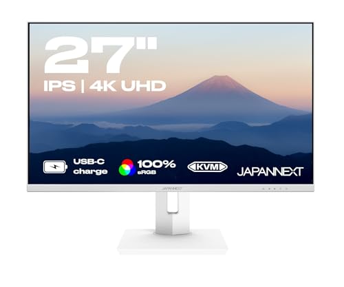JapanNext Monitor Weiß 27 Zoll IPS 4K UHD (3840x2160) HDR | USB-C-Laden (65W) Höhen- & Neigungsverstellbar (HSP) Integrierte Lautsprecher G-Sync/FreeSync | JN-IPS27UHDR-C65W-HSP-W JapanNext Monitor Weiß 27 Zoll IPS 4K UHD (3840x2160) HDR | USB-C-Laden (65W) Höhen- & Neigungsverstellbar (HSP) Integrierte Lautsprecher G-Sync/FreeSync | JN-IPS27UHDR-C65W-HSP-W von JapanNext