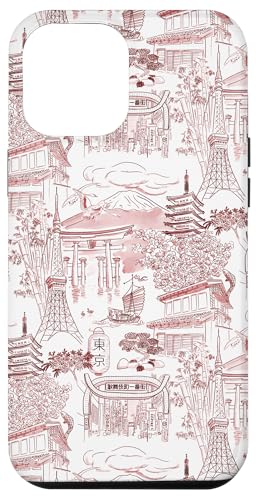 Adrett Kastanienbraun Rot Tokyo Chinoiserie Toile Tempel Sakura Fuji Hülle für iPhone 12 Pro Max Adrett Kastanienbraun Rot Tokyo Chinoiserie Toile Tempel Sakura Fuji Hülle für iPhone 12 Pro Max von Japanese Aesthetic Toile Patterns