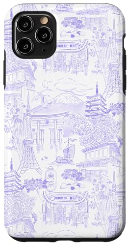 Adrette Lilac Tokyo Chinoiserie Toile Temple Sakura Fuji Hülle für iPhone 11 Pro Max Adrette Lilac Tokyo Chinoiserie Toile Temple Sakura Fuji Hülle für iPhone 11 Pro Max von Japanese Aesthetic Toile Patterns