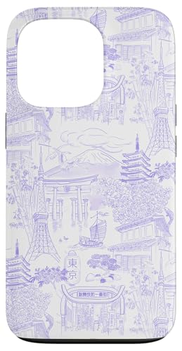 Adrette Lilac Tokyo Chinoiserie Toile Temple Sakura Fuji Hülle für iPhone 13 Pro Adrette Lilac Tokyo Chinoiserie Toile Temple Sakura Fuji Hülle für iPhone 13 Pro von Japanese Aesthetic Toile Patterns