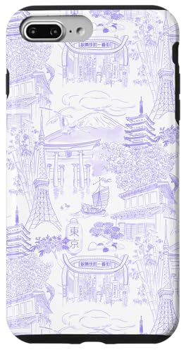 Adrette Lilac Tokyo Chinoiserie Toile Temple Sakura Fuji Hülle für iPhone 7 Plus/8 Plus Adrette Lilac Tokyo Chinoiserie Toile Temple Sakura Fuji Hülle für iPhone 7 Plus/8 Plus von Japanese Aesthetic Toile Patterns