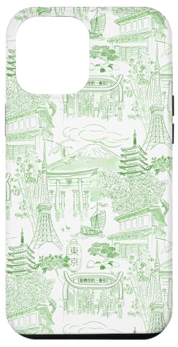 Preppy Kelly Green Tokyo Chinoiserie Toile Sakura Fuji Hülle für iPhone 12 Pro Max Preppy Kelly Green Tokyo Chinoiserie Toile Sakura Fuji Hülle für iPhone 12 Pro Max von Japanese Aesthetic Toile Patterns